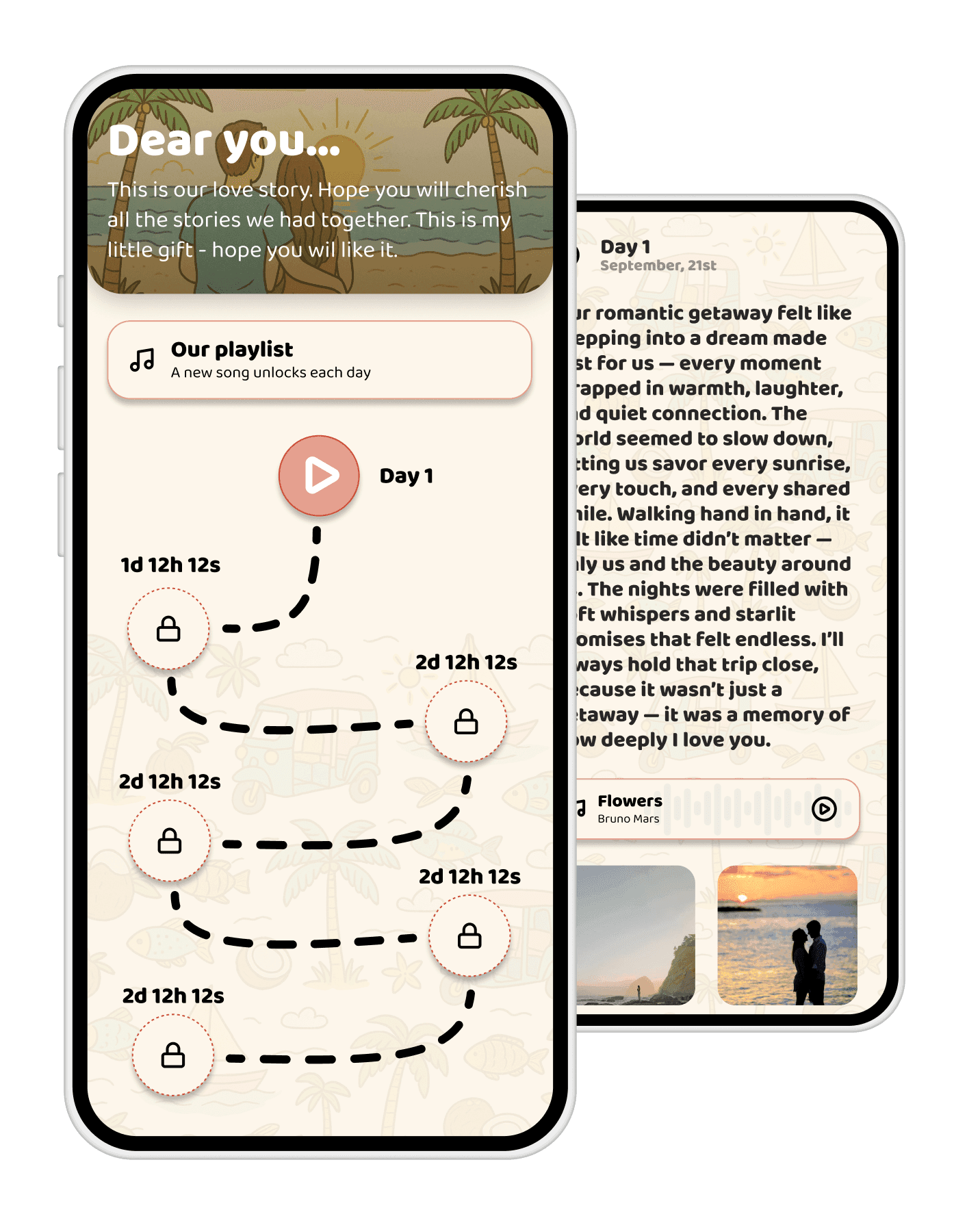 Love Reasons personalized digital gift - The perfect personalized anniversary gift and birthday gift